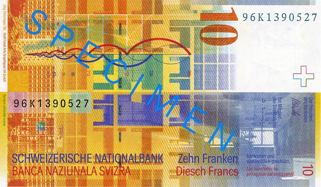 Billet de 10 francs suisse